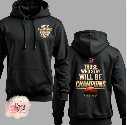 Ridgedale Rockets NWCC Championship Hoodie